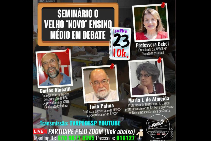 Seminário o velho “novo” ensino médio em debate